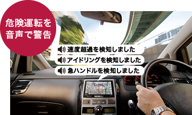 危険運転を音声で警告