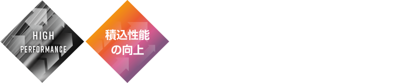 積込性能の向上 積込プレート刃先出力アップで余裕の積込み