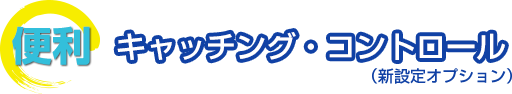 便利　キャッチング・コントロール（新設定オプション）