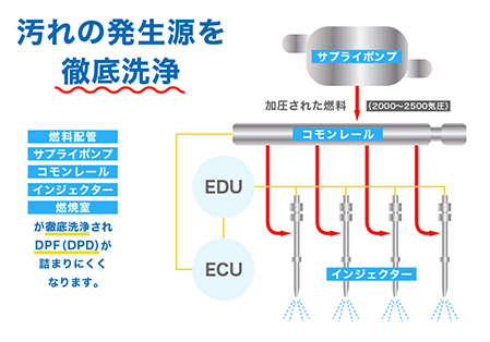 汚れの発生源を徹底洗浄