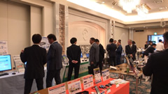 高知県トラック協会「事故防止総決起大会」における事故防止機器展示会