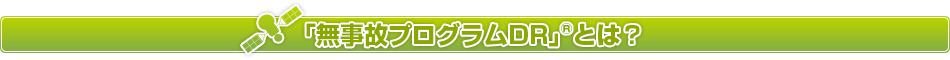 「無事故プログラムDR」(R)とは？